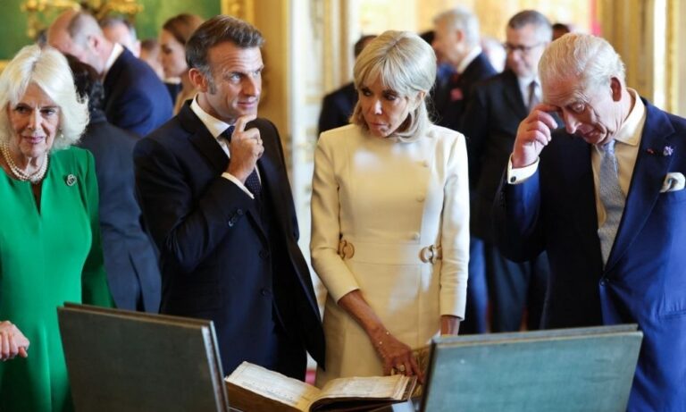 macron-visita-o-rei-charles-iii,-pede-”cessar-fogo-incondicional’-em-gaza-e-diz-que-europa-‘jamais-abandonara’-ucrania