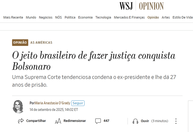 porta-voz-da-casa-branca-republica-artigo-do-‘wall-street-journal’-que-aponta-‘lawfare’-do-stf-contra-bolsonaro
